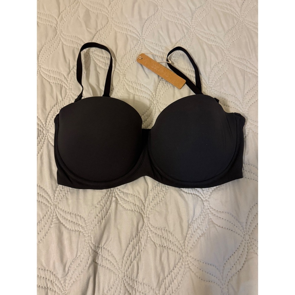 SKIMS Fits Everybody Strapless Bra Onyx Black 34D NWT Convertible